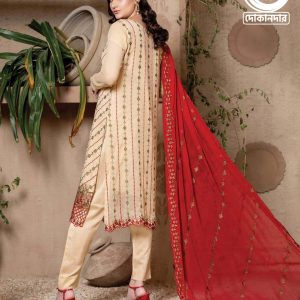 ABEERA VOL-4 BY RANA ARTS Pakistani Chiffon Fabric 3PCs Semi-Stitched Dress Collection