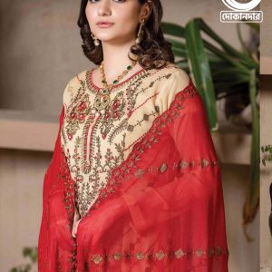 ABEERA VOL-4 BY RANA ARTS Pakistani Chiffon Fabric 3PCs Semi-Stitched Dress Collection