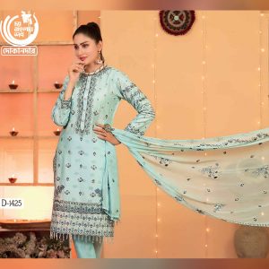 FESTIVE LUXURY By TAWAKKAL FABRICS , Pakistani Luxury Dress Collection , FABRIC: Fancy Embroidered Jacquard Lawn in Kameez.