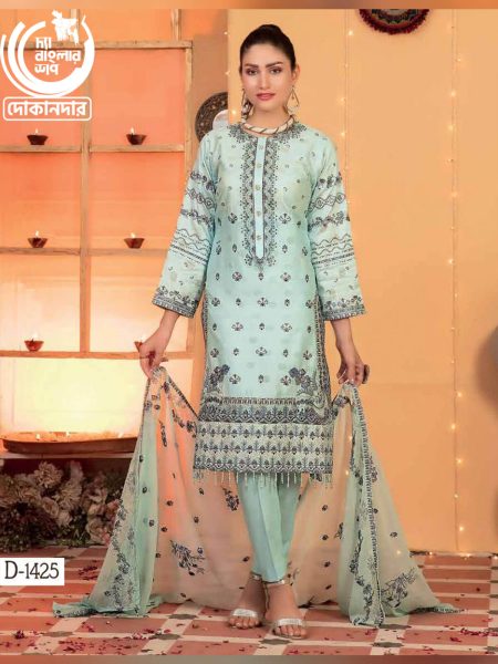 FESTIVE LUXURY By TAWAKKAL FABRICS , Pakistani Luxury Dress Collection , FABRIC: Fancy Embroidered Jacquard Lawn in Kameez.