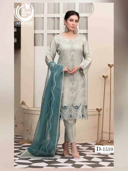 Spectacular Opulence by Tawakkal Fabrics, Pakistani Semi-Stitched 3PCs Dress Collection