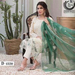 EIRA BY TAWAKKAL FABRICS, Pakistani Luxury Dress Collection , Fabric: Embroidered Fancy Lawn in Kameez.