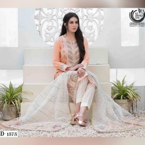 EIRA BY TAWAKKAL FABRICS, Pakistani Luxury Dress Collection , Fabric: Embroidered Fancy Lawn in Kameez.