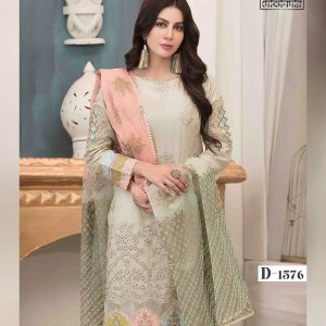 EIRA BY TAWAKKAL FABRICS, Pakistani Luxury Dress Collection , Fabric: Embroidered Fancy Lawn in Kameez.