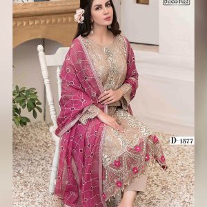 EIRA BY TAWAKKAL FABRICS, Pakistani Luxury Dress Collection , Fabric: Embroidered Fancy Lawn in Kameez.