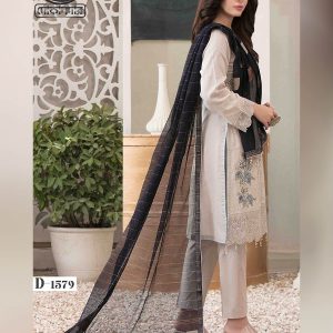 EIRA BY TAWAKKAL FABRICS, Pakistani Luxury Dress Collection , Fabric: Embroidered Fancy Lawn in Kameez.