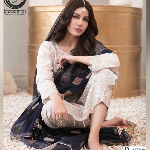 EIRA BY TAWAKKAL FABRICS, Pakistani Luxury Dress Collection , Fabric: Embroidered Fancy Lawn in Kameez.
