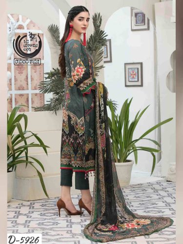 UFARA BY Tawakkal Fabrics, Pakistani Jacquard Lawn Dress Collection
