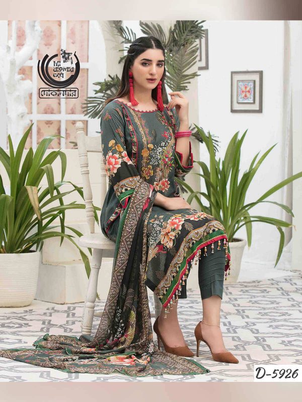 UFARA BY Tawakkal Fabrics, Pakistani Jacquard Lawn Dress Collection