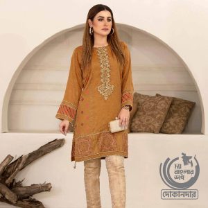 Mystique By Tawakkal Fabric, Silk Screen Print Kurti