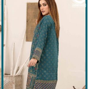 Mystique By Tawakkal Fabric, Silk Screen Print Kurti