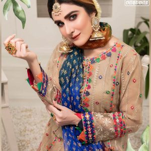 CLARION BY TAWAKKAL FABRICS, Pakistani Luxury Dress Collection , Fabric: Organza