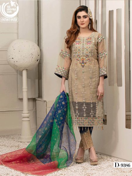 CLARION BY TAWAKKAL FABRICS, Pakistani Luxury Dress Collection , Fabric: Organza