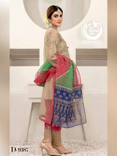 CLARION BY TAWAKKAL FABRICS, Pakistani Luxury Dress Collection , Fabric: Organza