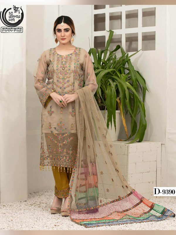 CLARION BY TAWAKKAL FABRICS, Pakistani Luxury Dress Collection , Fabric: Organza