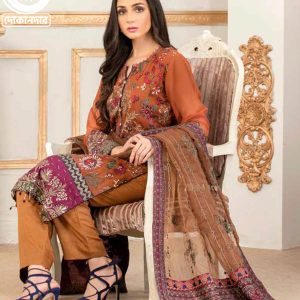 Luxury Chiffon Collection By NOOR'S, Pakistani Luxury Dress Collection , Fabric: Heavy Embroidered Chiffon in Kameez.