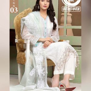 ESTELA By NOOR'S, Pakistani Luxury Dress Collection , Fabric: Heavy Embroidered Chiffon in Kameez.