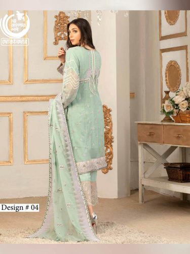 Luxury Chiffon Collection By NOOR'S, Pakistani Luxury Dress Collection , Fabric: Heavy Embroidered Chiffon in Kameez.