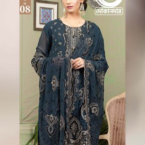 ESTELA By NOOR'S, Pakistani Luxury Dress Collection , Fabric: Heavy Embroidered Chiffon in Kameez.