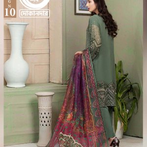 ESTELA By NOOR'S, Pakistani Luxury Dress Collection , Fabric: Heavy Embroidered Chiffon in Kameez.