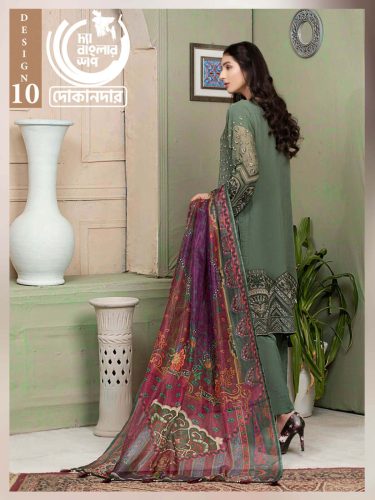 ESTELA By NOOR'S, Pakistani Luxury Dress Collection , Fabric: Heavy Embroidered Chiffon in Kameez.
