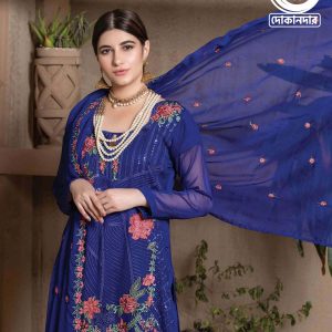 ABEERA VOL-4 BY RANA ARTS Pakistani Chiffon Fabric 3PCs Semi-Stitched Dress Collection
