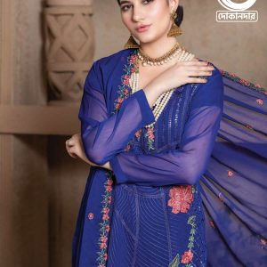ABEERA VOL-4 BY RANA ARTS Pakistani Chiffon Fabric 3PCs Semi-Stitched Dress Collection