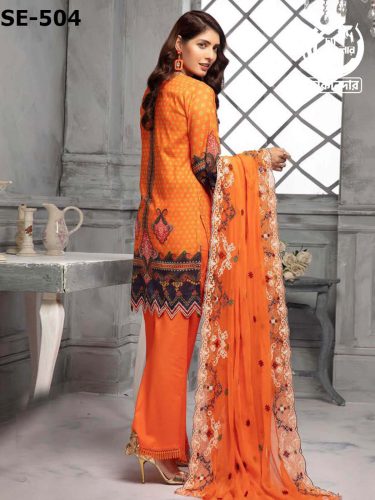 NUR Pakistani Lawn Unstitched 3PCs Dress Collection