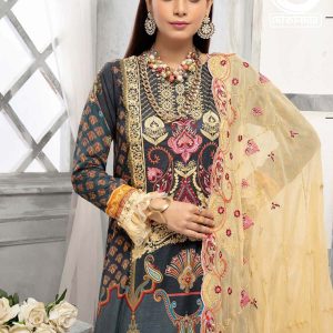 NUR Pakistani Lawn Unstitched 3PCs Dress Collection